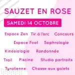 SAUZET  EN  ROSE – Programme de l’événement