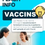 Les médecins du centre Oncogard recommandent la mise à jour de la vaccination anti-grippale et anti-Covid