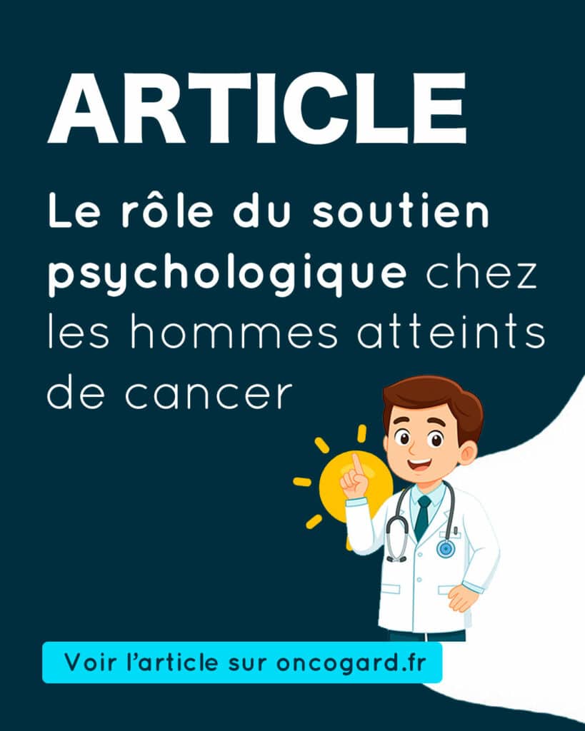 Le rôle du soutien psychologique chez les hommes atteints de cancer