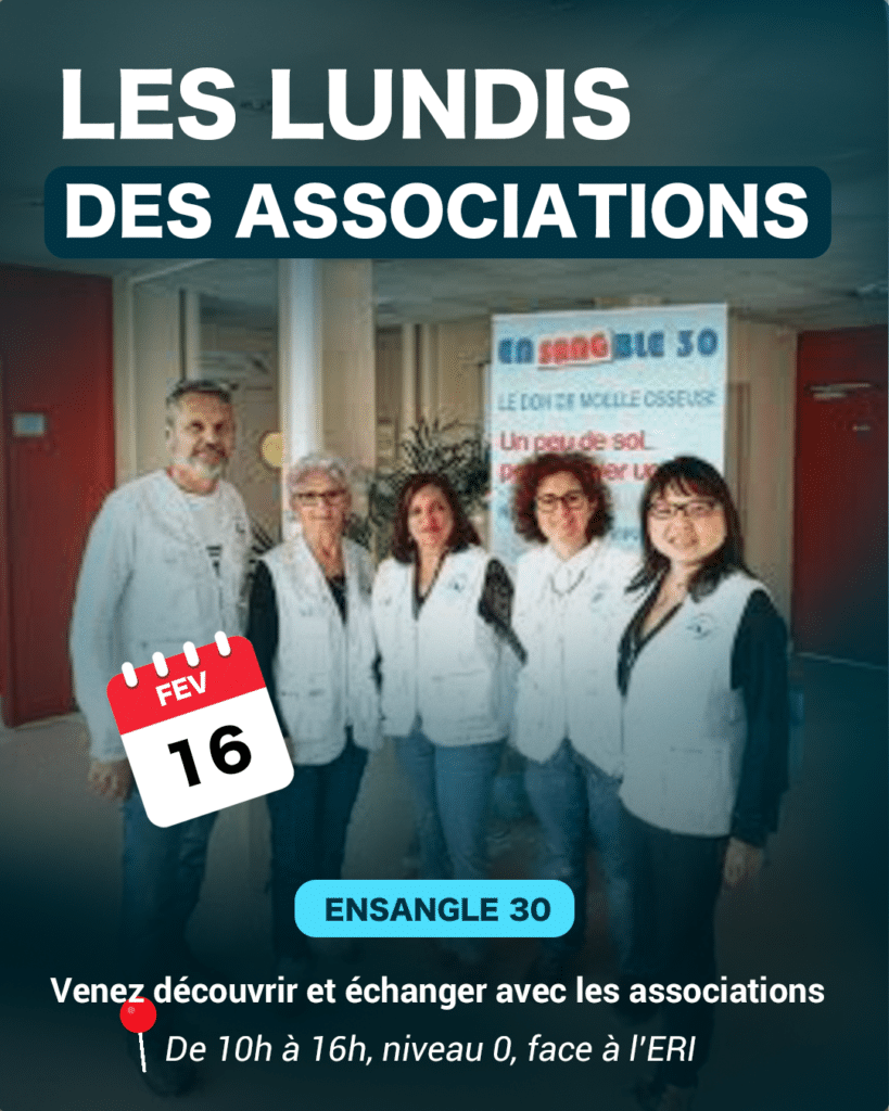 Lundi des Associations du 16 février : échangez avec ENSANGLE 30