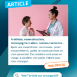 Après un cancer du sein : prothèse, reconstruction, ce qui est pris en charge